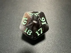 MTG Duskmourn Nightmare Bundle OVERSIZED Glow in the Dark Spindown D20 Dice - Image 1