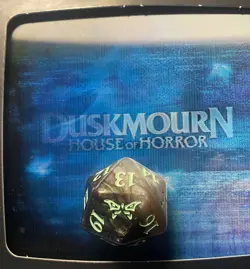 MTG Duskmourn OVERSIZED Glow in the Dark Spindown D20 Dice From Nightmare Bundle - Image 1