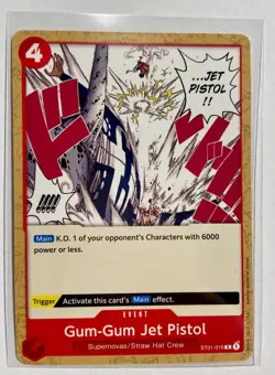 ST01-015-Gum-Gum Jet Pistol Event-Common-One Piece TCG-English - Image 1