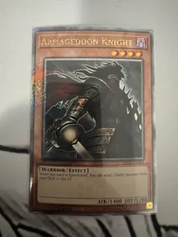 Armageddon Knight RA03-EN002 Quarter Century Secret Rare NM-M 1st Edition - Image 1