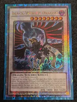 Yugioh! 1x Black-Winged Dragon MP24-EN028 Quarter Century Secret Rare 1st Ed NM - Image 1