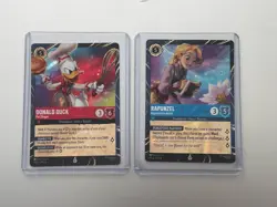 2026 Disney Lorcana Archazias Island Rapunzel AND Donald Duck EPCOT Promo Cards - Image 1