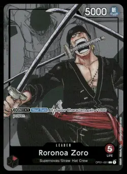 Roronoa Zoro - (Alternate Art) PR One Piece Promotion Cards OP01-001 NM - Image 1