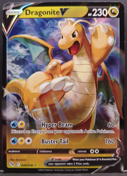 Dragonite V 049/078 Pokemon GO Ultra Rare Pokemon Card English Near Mint - Image 1