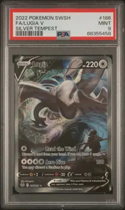 Lugia V 186/195 Alternate Full Art PSA 9 English Silver Tempest TCG Pokemon - Image 1