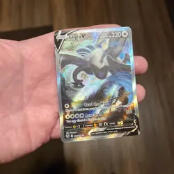 Pokemon-Lugia V (Alternate Full Art) Holo-Ultra rare-Silver Tempest-186/195 NM - Image 3
