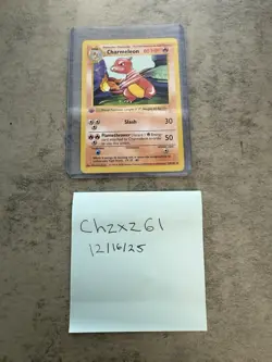 Pokemon TCG Charmeleon Base Set 24/102 Regular 1st Edition Uncommon Shadowless - Image 1