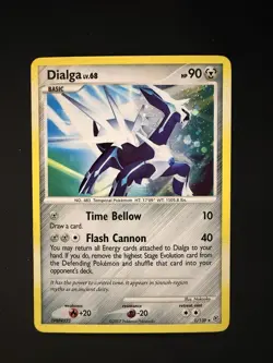 Pokemon TCG Dialga Diamond & Pearl Holo Rare Card 1/130 2007 - Image 1