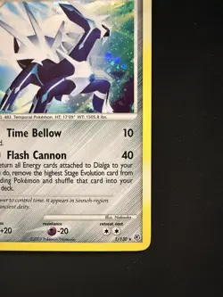 Pokemon TCG Dialga Diamond & Pearl Holo Rare Card 1/130 2007 - Image 2
