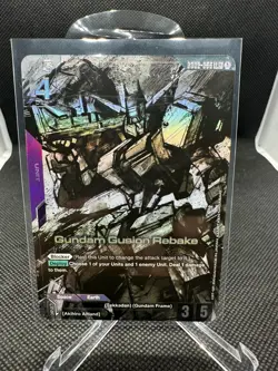 Gundam Card Game Dual Impact Gundam Gusion Rebake GD02-055 (LR+) - Image 1