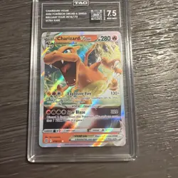 Pokemon TCG Charizard VSTAR Holo Ultra Rare Card Brilliant Stars 018/172 - Image 3