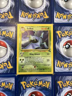 Golbat 34/62 Uncommon Fossil Unlimited Pokemon Card LP - Image 1