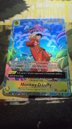 One Piece Card Game Monkey.D.Luffy Op07-109 SR Treasure Rare Alternate Art M/NM - Image 1