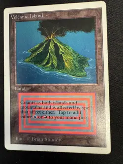 MTG volcanic island 2ED English Unlimited - Image 1