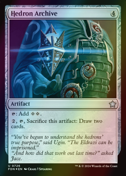 MTG Hedron Archive Foil ** Foundations ** English (NM) - Image 1