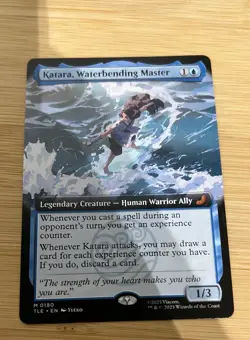 #180 Katara, Waterbending Master Borderless MTG, Avatar, The Last Airbender NM - Image 1