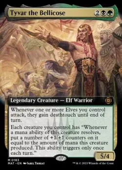 Tyvar The Bellicose - Extended Art - MTG - March of the Machine AFETRMATH - NM - Image 1