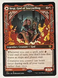 MTG Birgi, God of Storytelling (Showcase) Normal NM KHM R 311 - Image 1