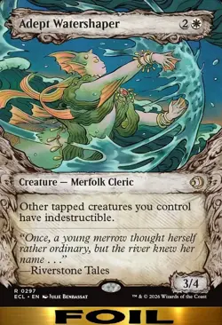 Adept Watershaper ** FOIL SHOWCASE ** #297 - Lorwyn Eclipsed - NM MTG - Image 1