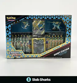 POKEMON TCG SHINY ZACIAN CROWN ZENITH PREMIUM FIGURE COLLECTION SEALED BOX - Image 1
