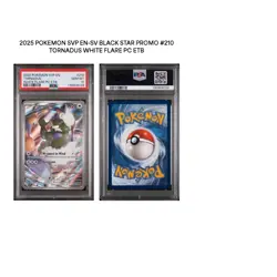 PSA 10 #210 TORNADUS WHITE FLARE ETB Pokemon Centre Exclusive Stamped Graded PSA - Image 3