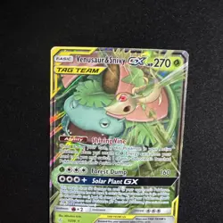 Venusaur & Snivy GX 1/236 Tag Team Cosmic Eclipse Pokemon Card 2019 Pokemon LP - Image 5