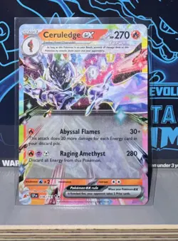 Pokemon - Ceruledge ex - 036/191 - SV08: Surging Sparks - Holo - Double Rare NM - Image 1