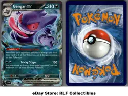 2024 Pokemon, Temporal Forces, #104/162 Gengar ex, Holo Double Rare - Image 1