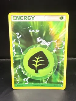Pokemon TCG Leaf Energy 105/110 Holo EX Ruby & Sapphire EX Holon Phantoms 2006 - Image 1