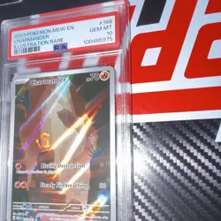 Pokemon TCG Charmander Scarlet & Violet 151 IR 168/165 PSA GEM MINT 10 - Image 5
