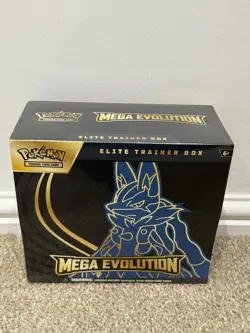 Pokemon TCG Mega Evolution ETB Elite Trainer Box Lucario 🔥 BRAND NEW SEALED ✅ - Image 1