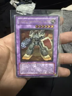 Moderately Played - E Hero Rampart Blaster EEN-EN033 1st Ed Ultimate Rare YuGiOh - Image 1