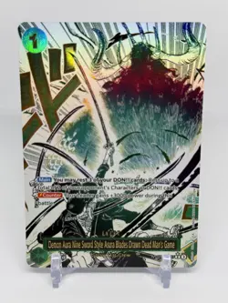 One Piece Legacy of the Master OP12-037 Demon Aura Nine Sword Style Alt Art Zoro - Image 1