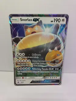 JUMBO Snorlax GX Oversized Promo Card SM05 Full Art Holo Pokemon LP/NM - Image 1