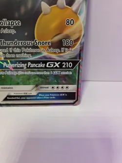 JUMBO Snorlax GX Oversized Promo Card SM05 Full Art Holo Pokemon LP/NM - Image 4
