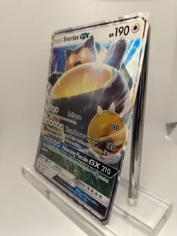 Oversized 2016 Pokemon Snorlax GX SM05 Card Full Art Holo Near Mint or Better - Image 2
