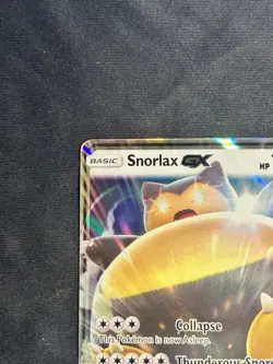 Snorlax GX SM05 Pokemon Full Art Ultra Rare Holo Card Sun & Moon Promo - Image 4