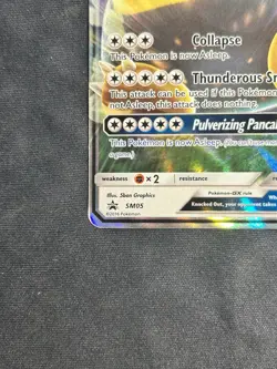 Snorlax GX SM05 Pokemon Full Art Ultra Rare Holo Card Sun & Moon Promo - Image 5