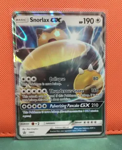 Pokemon TCG Snorlax GX SM05 Full Art Ultra Rare Holo Card Sun & Moon Promo - Image 1