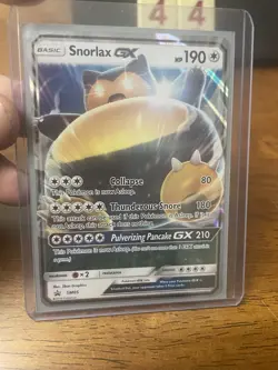 Snorlax GX SM05 FULL ART BLACK STAR PROMO - 2016 Pokemon TCG Card LP SUN MOON - Image 1