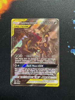 Umbreon & Darkrai GX SM241 Tag Team Pokemon near mint card - Image 1