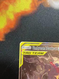 Umbreon & Darkrai GX SM241 Tag Team Pokemon near mint card - Image 2