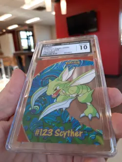 Scyther Topps 2000 Series 3 Cgc 10 Gem Mint PC9 Clear Card Pokemon psa 123 Pokem - Image 2
