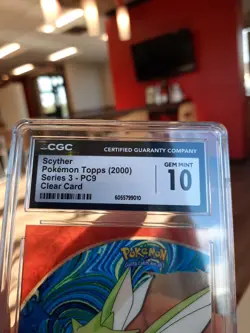 Scyther Topps 2000 Series 3 Cgc 10 Gem Mint PC9 Clear Card Pokemon psa 123 Pokem - Image 5
