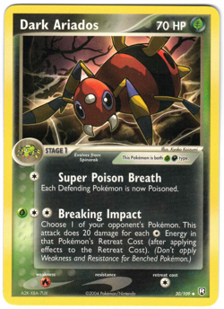 Dark Ariados 30/109 Ex Team Rocket Returns Regular Uncommon Pokemon Card - Image 1