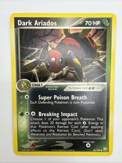 Dark Ariados 30/109 Ex Team Rocket Returns Regular Uncommon Pokemon Card - Image 3