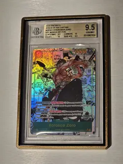 Roronoa Zoro Wings of the Captain Manga One Piece Card Game OP06-118 BGS 9.5 - Image 1