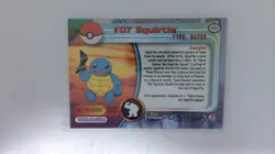 SQUIRTLE #07 - 2000 Topps Chrome Pokemon CARD - Chrome - NEAR MINT - Image 2