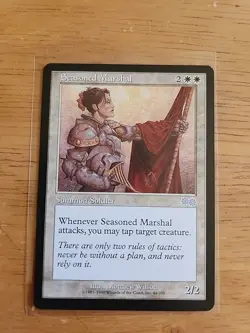 Seasoned Marshal - Urza's Saga - MTG Magic - Uncommon - White Creature - Image 1
