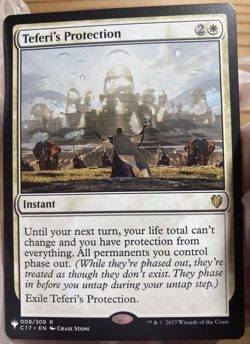 Teferi’s Protection - Commander 2017 (C17) 008/309 Near Mint MTG NM never played - Image 1